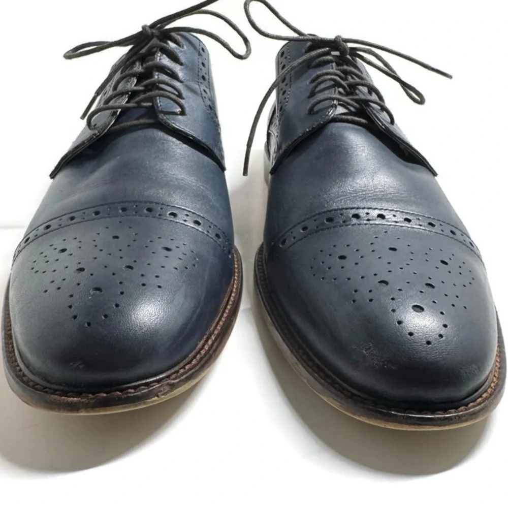 JOSEPH ABBOUD LEATHER BROGUE SHOES